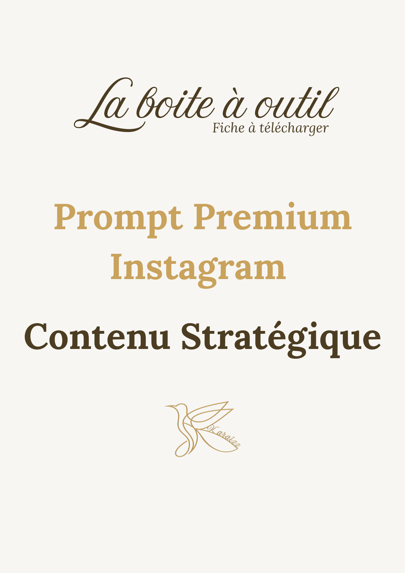 Prompt Premium Instagram : Contenu Stratégique