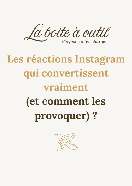 PLAYBOOK : Les réactions Instagram qui convertissent vraiment